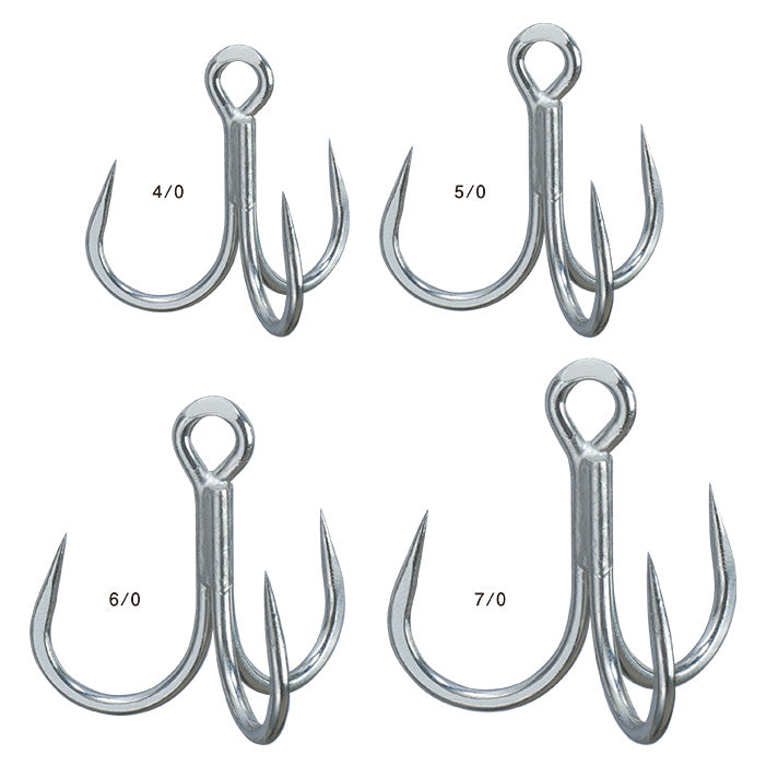 GAMAKATSU GT RECORDER TREBLE 24 BARBLESS HOOKS