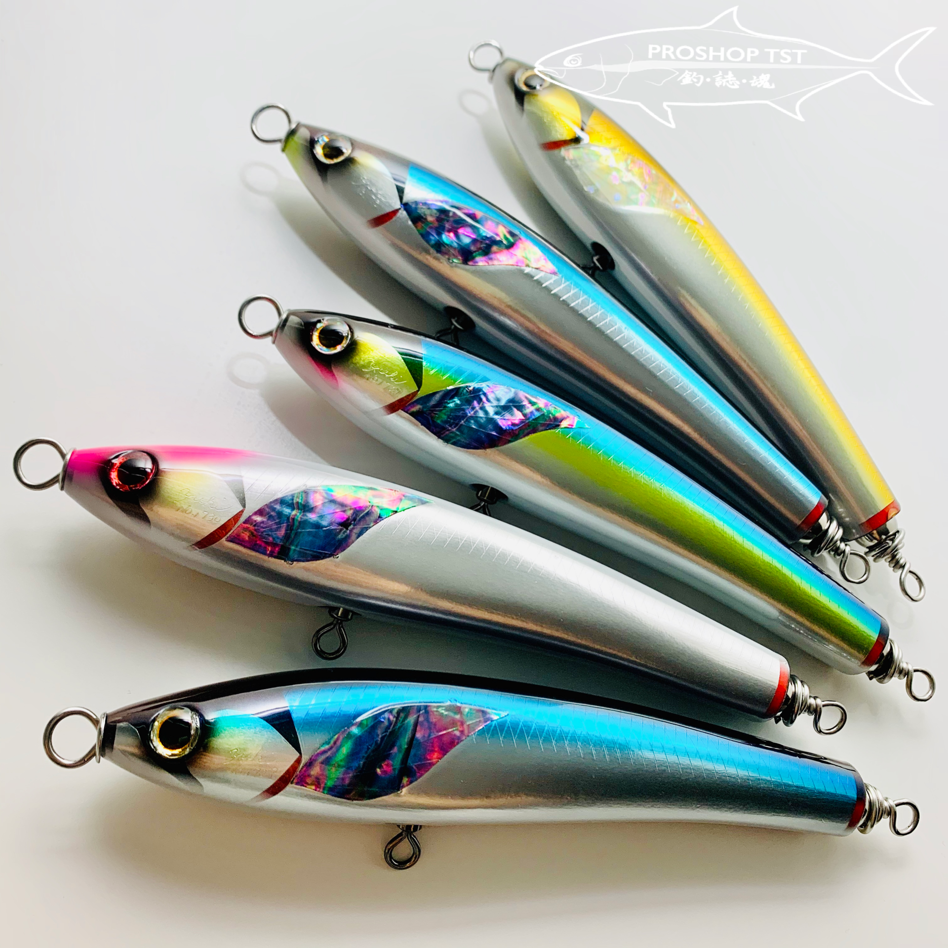 Kurupen 車谷 F180 and F210 Stickbaits Super Custom Abalone Fin