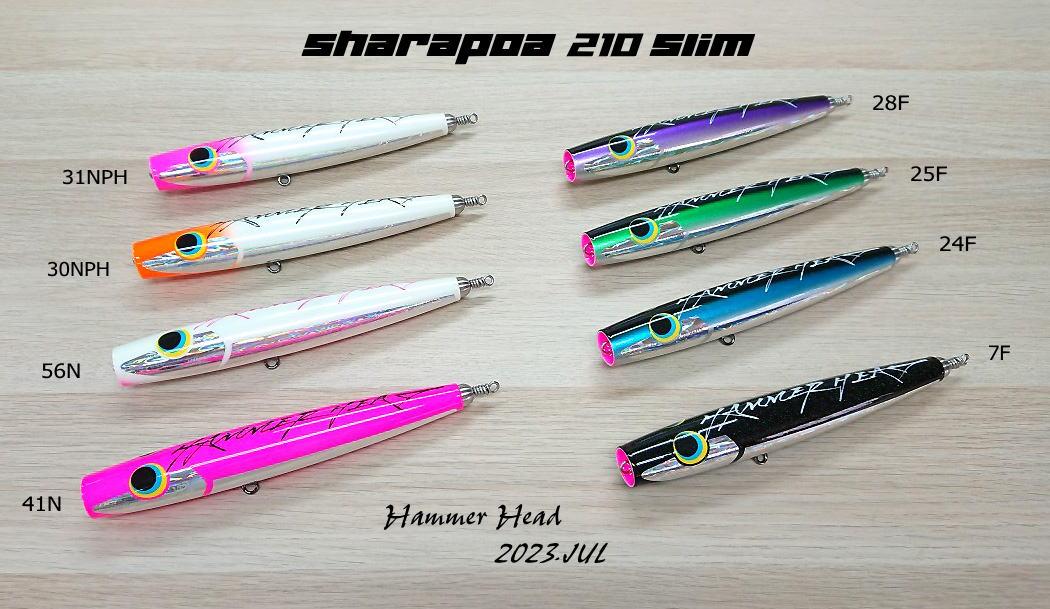 Hammer Head Sharapoa 210 Slim Swimming Poppers