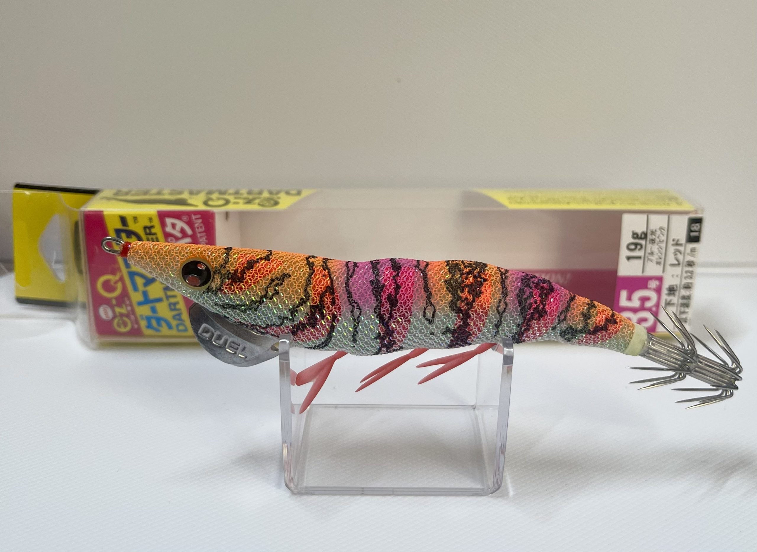 DUEL EASYQ DARTMASTER BLOP Blue luminous Orange Pink Squid Jig #3.5