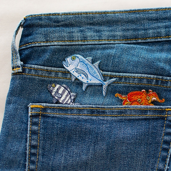 Peche Peche Iron-On Applique (Made In Japan)