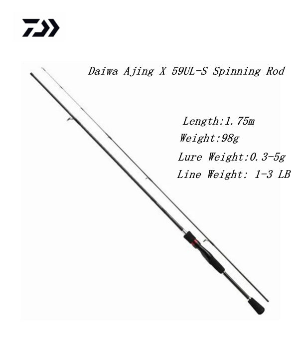 Daiwa Ajing X 59UL-S Spinning Rod