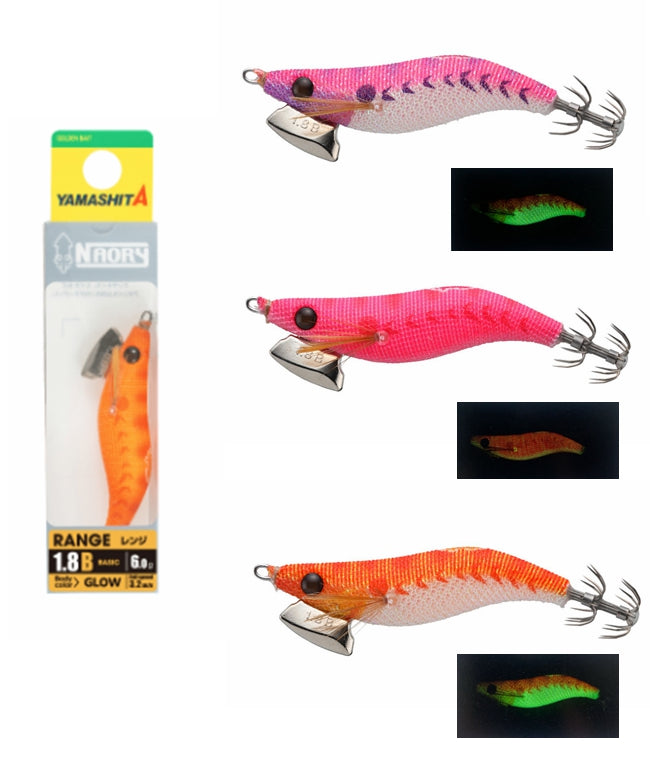 YAMASHITA NAORY RANGE Basic 1.8 Eging Jig /6g/Falling Speed3.2s/meter