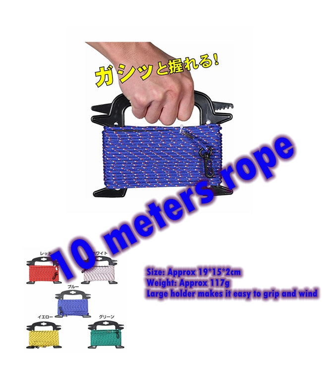 TAKA Rope Z holder-wrapped rainbow rope