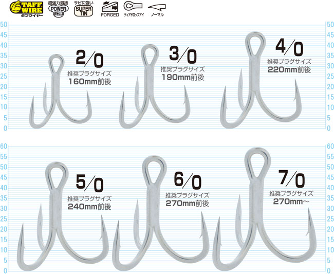 Owner STX-68 Stinger Triple Extra Hook