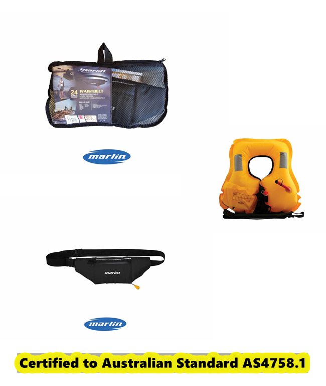 MARLIN PFD MANUAL INFLATABLE WAISTBELT 24 GRAM CYLINDER