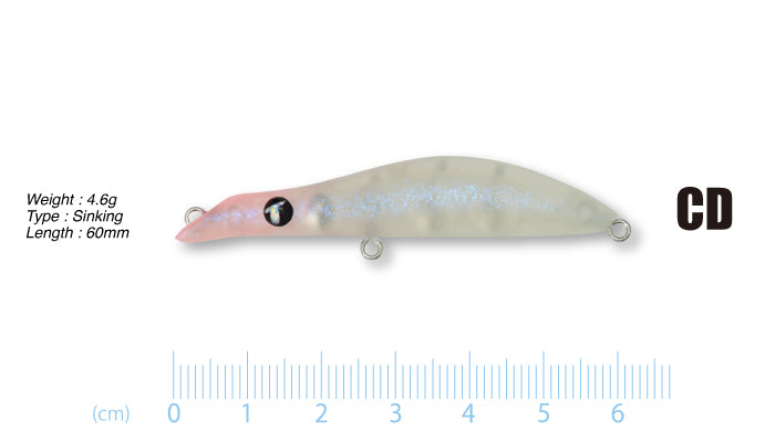 TICT Big-Hip 60 CD Sinking Micro Stickbait