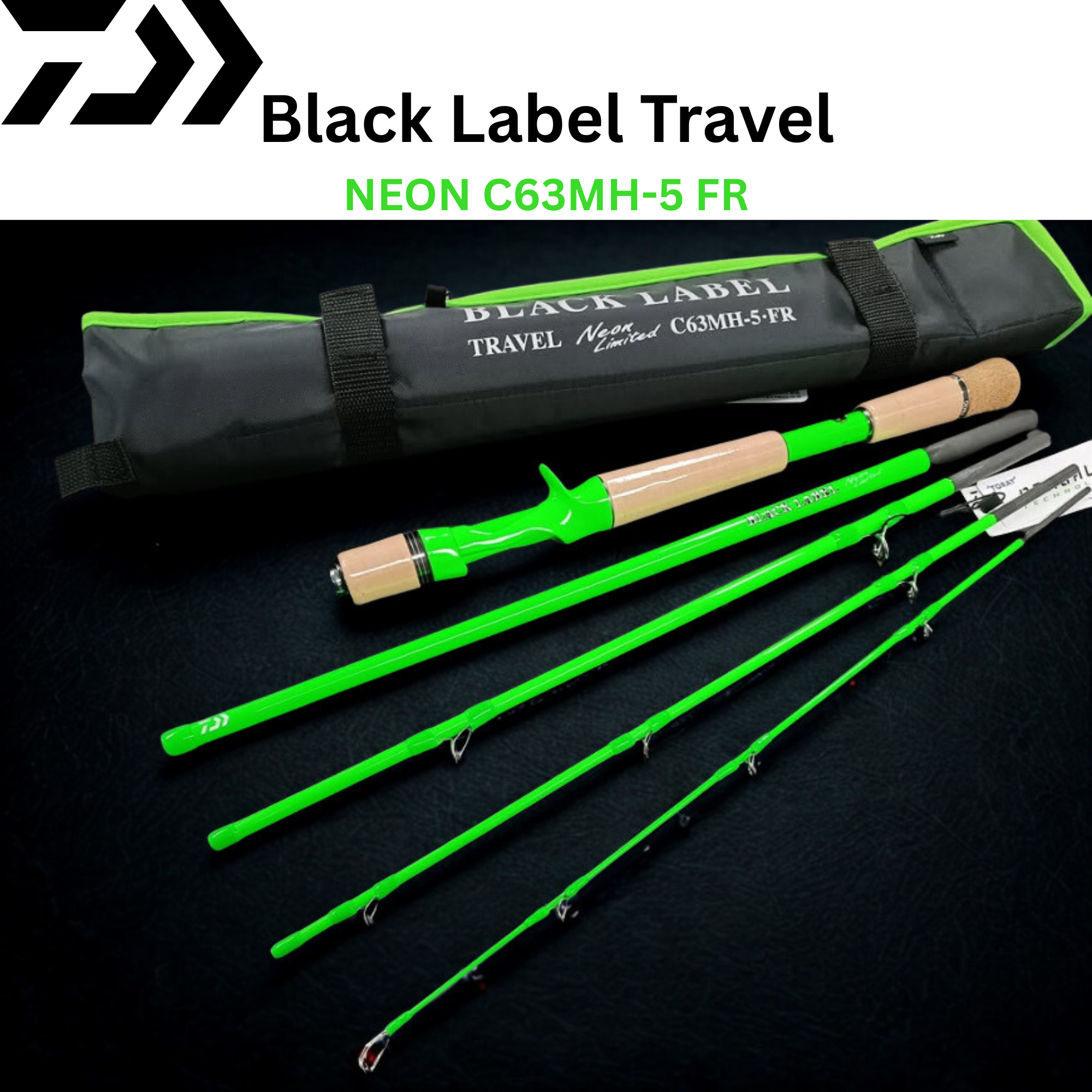 (JDM) DAIWA Black Label Travel NEON C63MH-5・FR