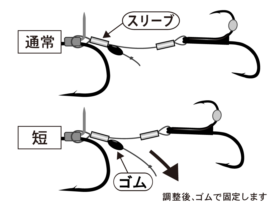 GAMAKATSU HAIRTAILTANYA WIRE ASSIST HOOK