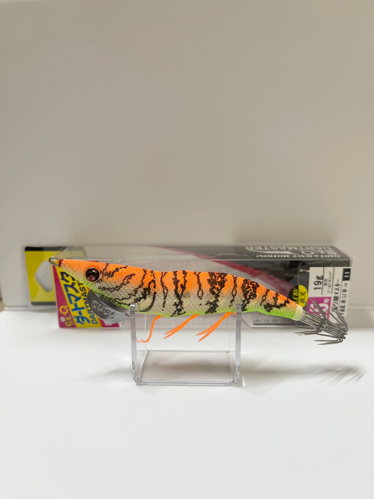 DUEL EASYQ DARTMASTER-LGOG Luminous Gold Orange Squid Jig #3.5