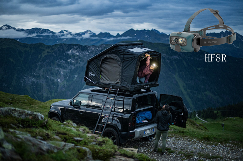 LED LENSER HF8R CORE HEADLAMP TEAL GREEN