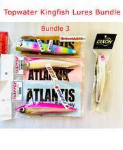 Topwater Kingfish Lures bundle - Buy 3 Atlantis and get 1 CB One for FREE