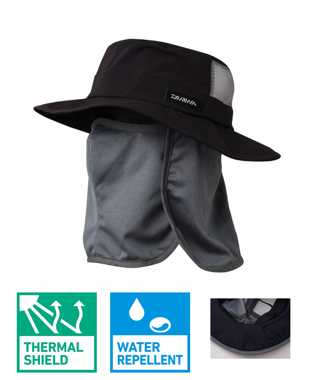 DAIWA DC-7725 Black Full Shade Hat