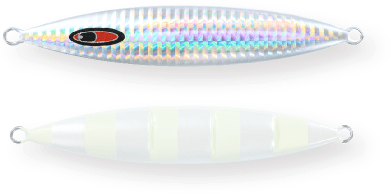 Seafloor Control Spunky Jigs Pearl Zebra Glow
