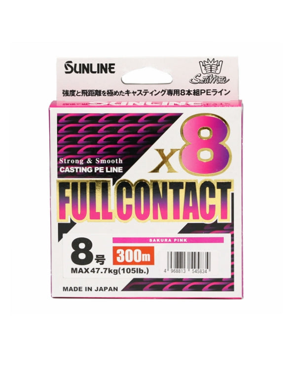 SUNLINE FULL CONTACT X8 SAKURA PINK CASTING PE LINE