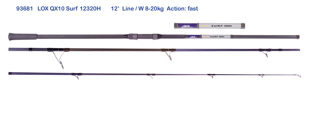 Lox Rods Lox QX 10 Surf 12320H Surf Rod – Proshop TST
