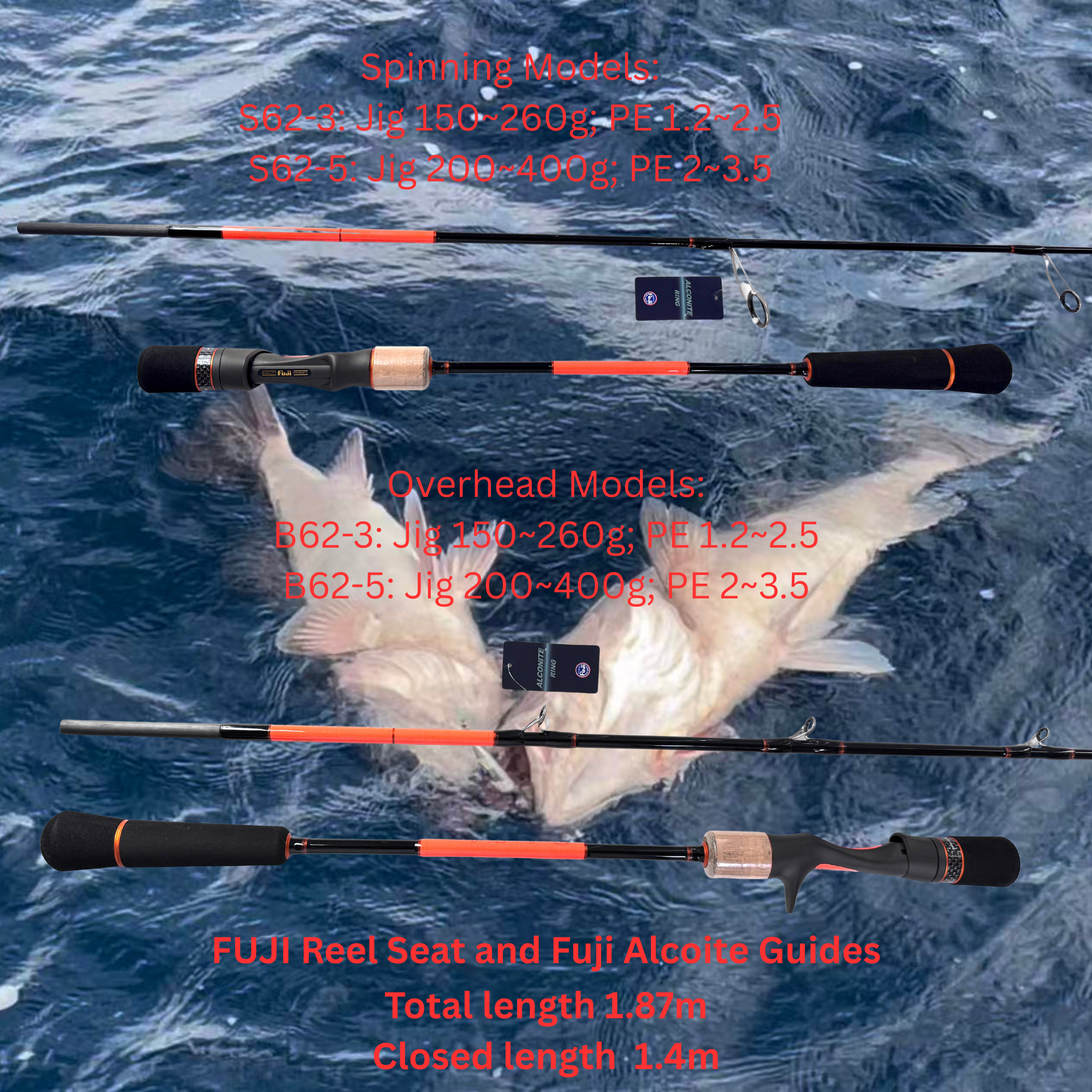PROT SHOP CUSTOM JIGGING RODS