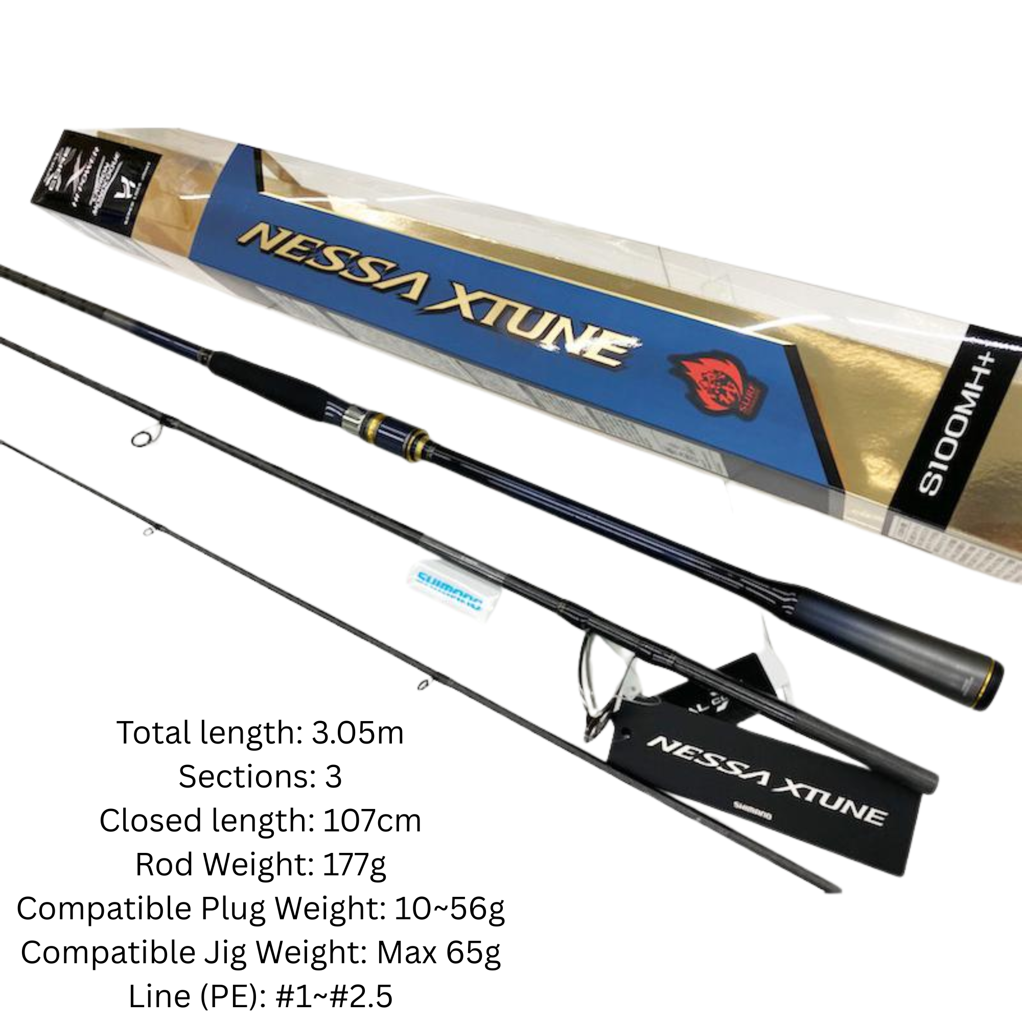 (JDM) SHIMANO 20 Nessa XTUNE S100MH+