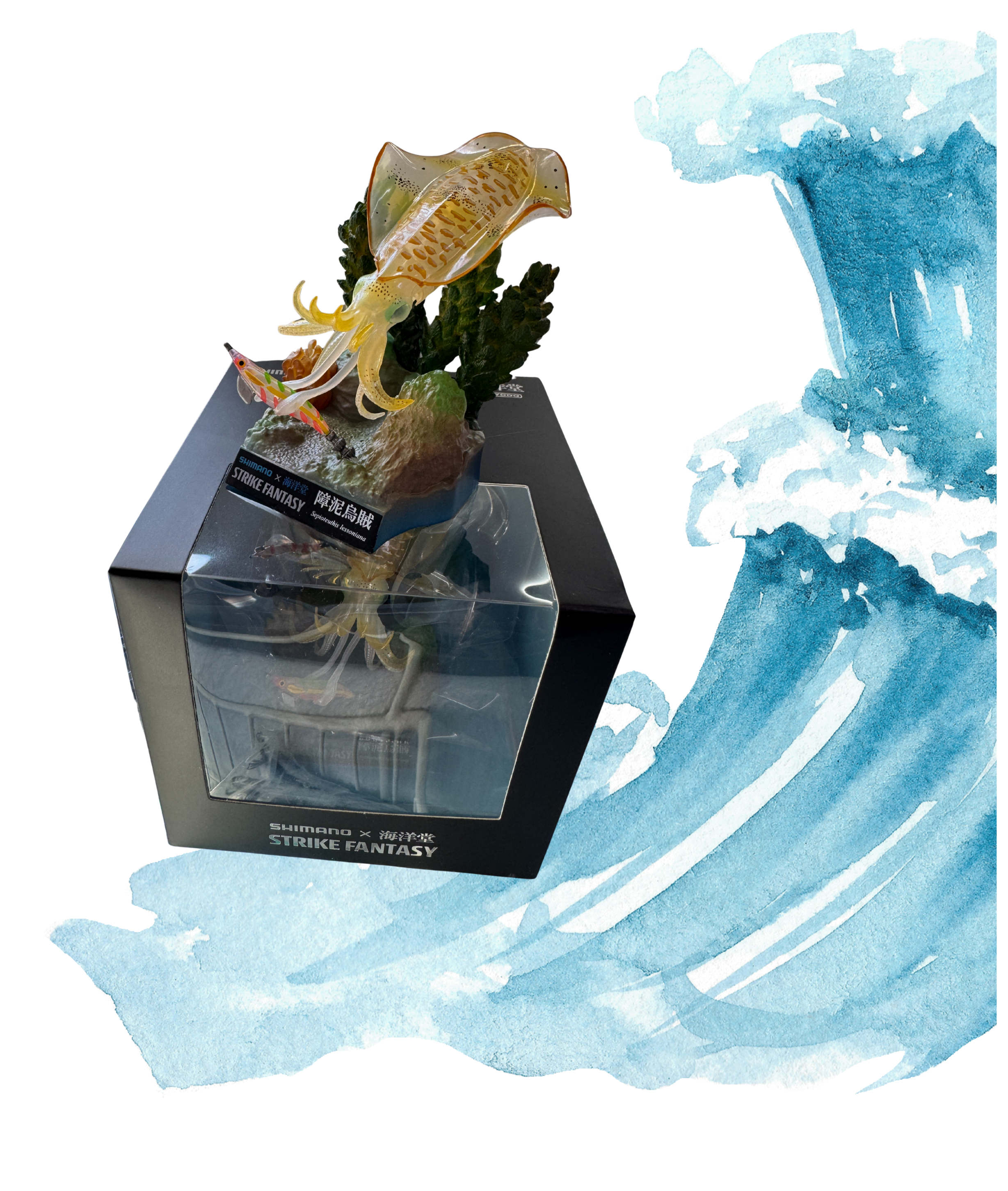 2025 SHIMANO x Kaiyodo 海洋堂 STRIKE FANTASY Bigfin Reef Squid Figure- Limited Color