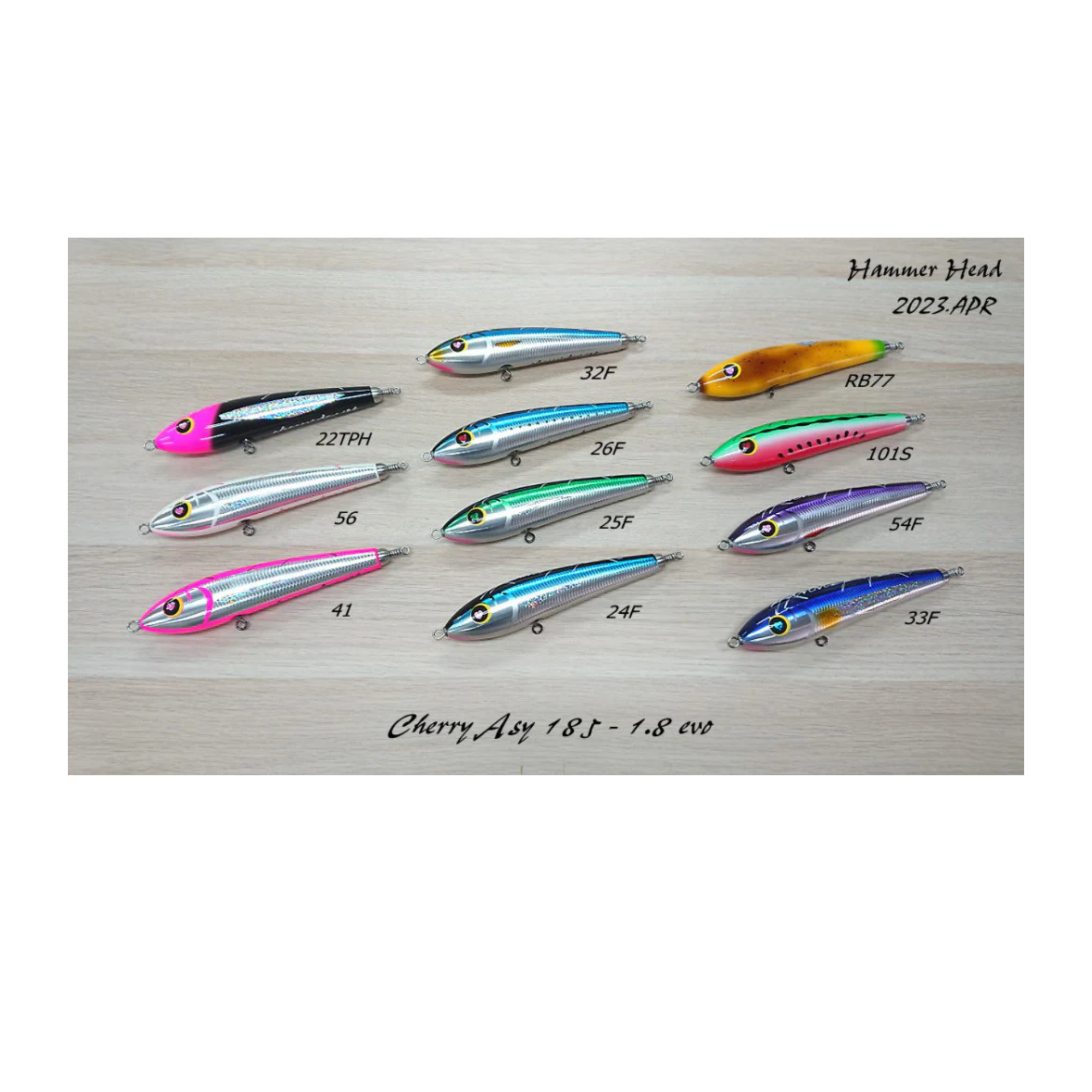 HAMMER HEAD Cherry Asy 185F - 1.8 evo Stickbaits