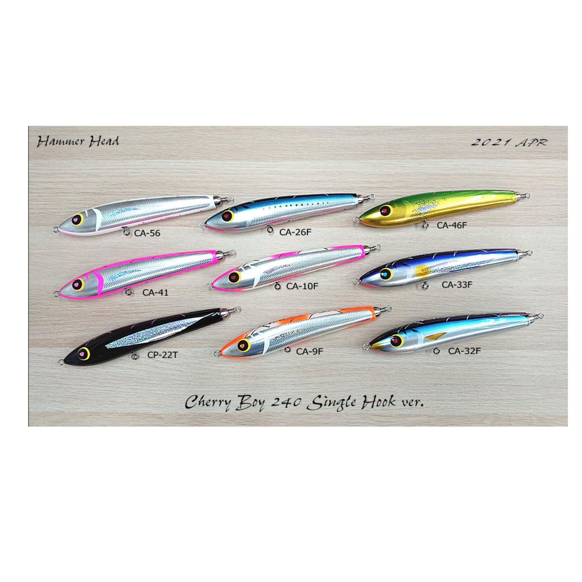 HAMMER HEAD CHERRY BOY 240 SINGLE HOOK VER. STICKBAITS