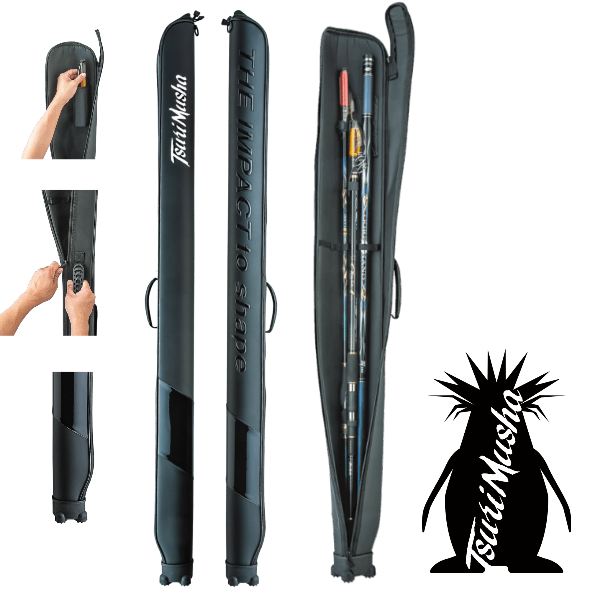 TSURIMUSHA Up Handle Rod Case 150cm