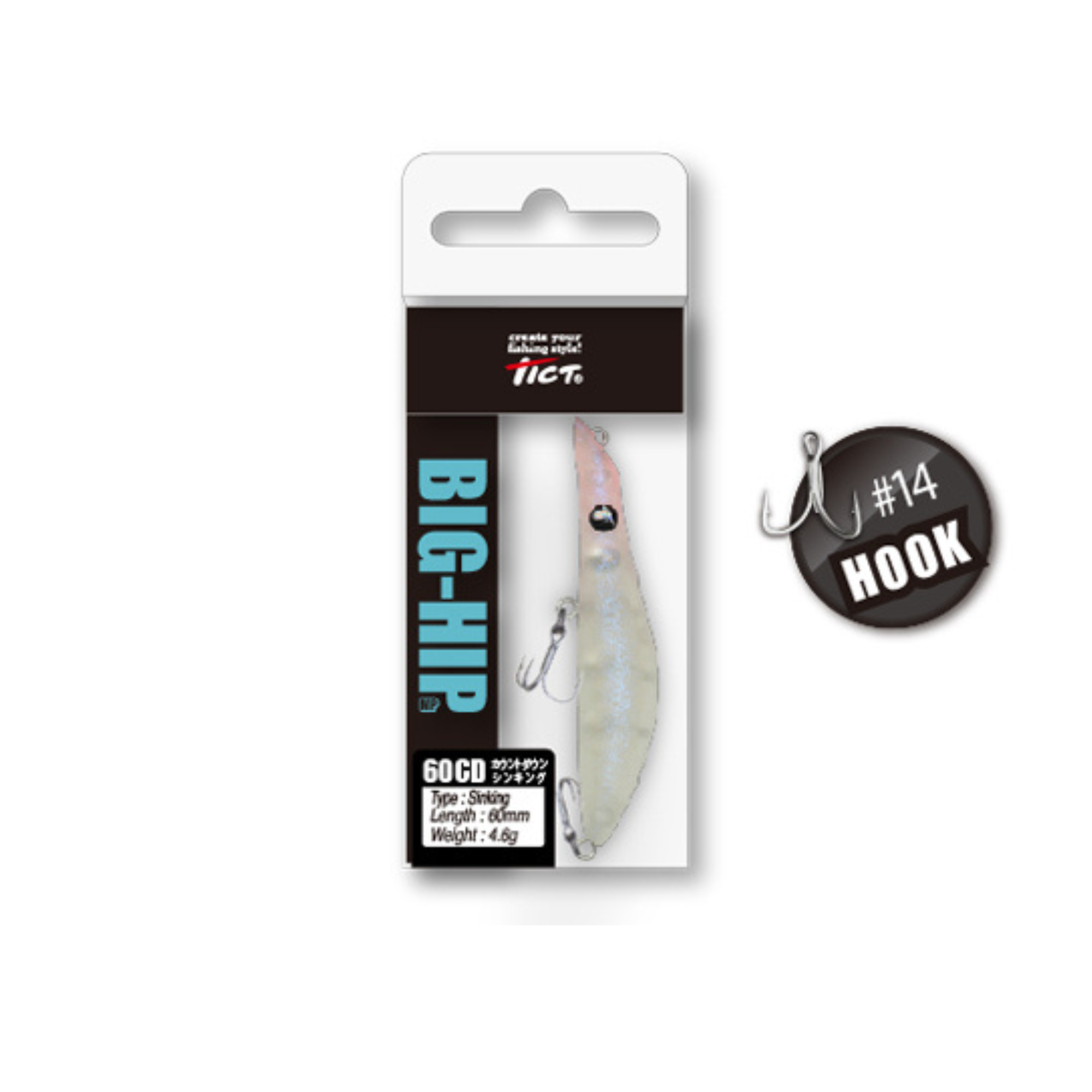 TICT Big-Hip 60 CD Sinking Micro Stickbait