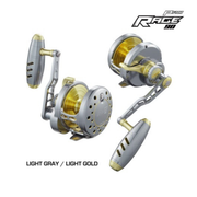 Maxel RAGE PRO 90 Light Grey/Gold Right Hand Jigging Reel
