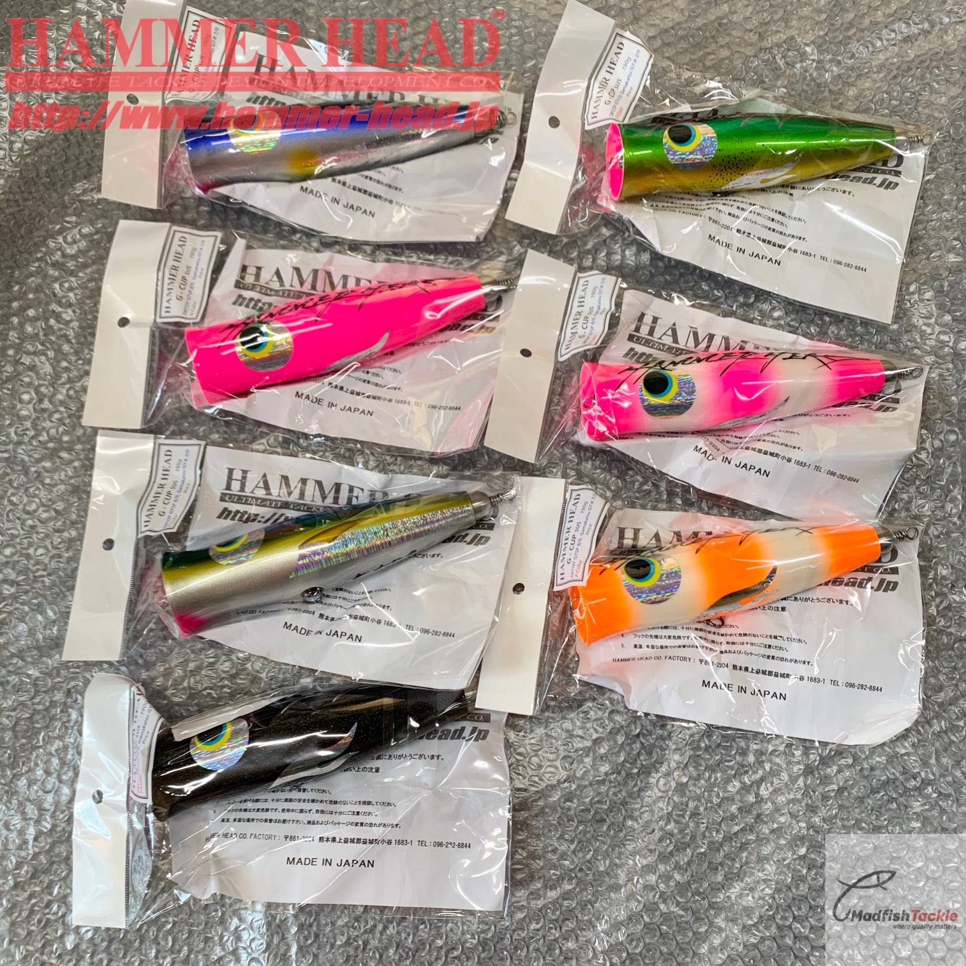 HAMMER HEAD 泡舞 G-CUP SUS POPPERS