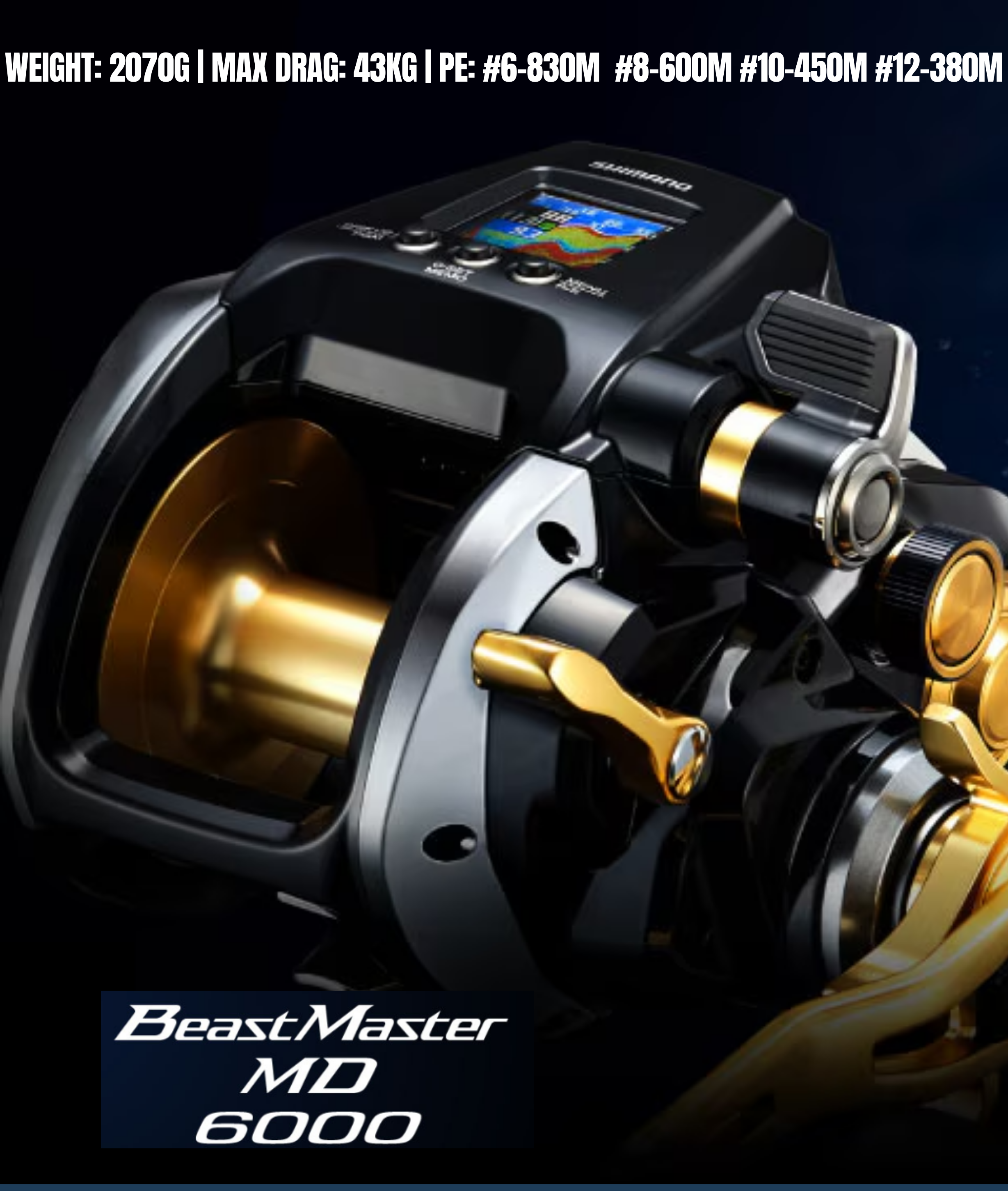 (JDM) SHIMANO Beatmaster MD 6000 Electric Reel