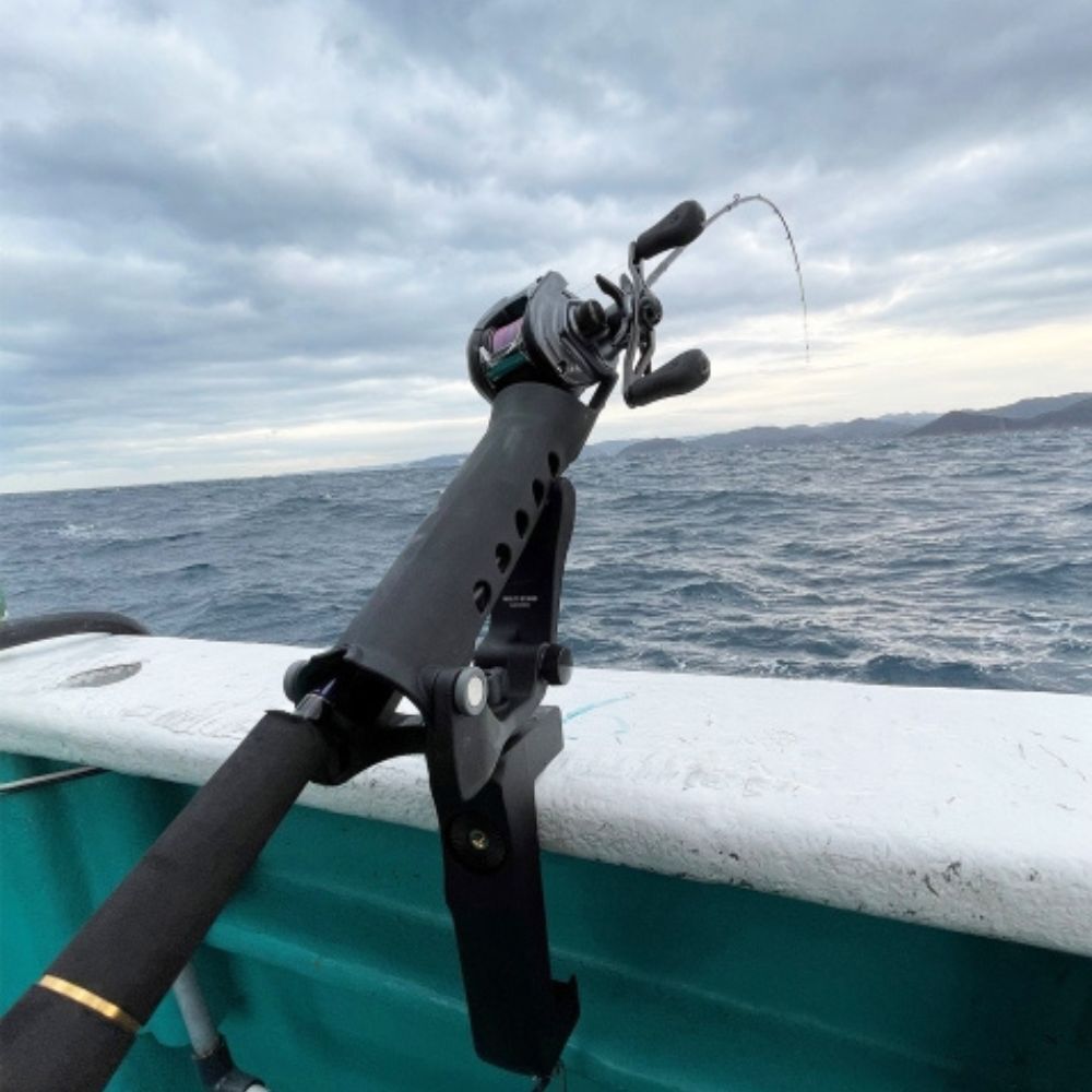 Fishing Rod Holders for Boat Adjustable Fishing Pole Holder with Large  Clamp Folding Rod Racks Holder